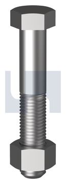 HEX BOLT & NUT G8 BLK BN KIT:  5/8UNF X 2-1/2 thumbnail 3