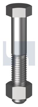 HEX BOLT & NUT HDG MS B/N KIT: 1/2BSW X 2 thumbnail 3