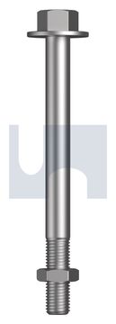 HEX WASHER HEAD POLE STEP STEE HDG 5.8 POLE STEP STL:M16X180 thumbnail 3
