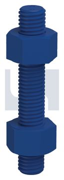 STUD BOLT & NUT KIT B7/2H XYB KIT: 1-1/8UN8 X 165 thumbnail 3