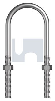 U BOLT ROUND KIT ZP U-BLT KIT: 3/8BSW X 1 NB thumbnail 3