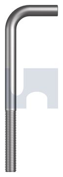 L BOLT STARTER BAR HDG MS L-BOLT: M12 X 140 X 90 thumbnail 3