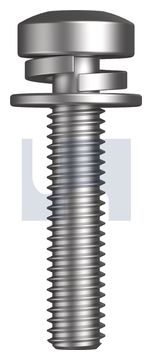 SEMS SPR/FLT METAL TRD PAN TRX Z/P MS SEMS PAN TORX:M4X08 thumbnail 3