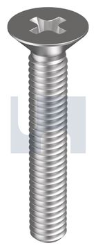 METAL THREAD CSK PHIL 304 MACH CSK PH:2-56UNCX  1/4 thumbnail 3