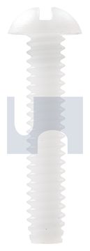 ROUND SLOT MACHINE SCREW NYL RND SLOT:10-24UNCX  3/8 thumbnail 3