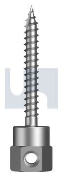 VERTICAL SIDE HANG T17 TIMBER Z/P VERTI T17 SE: M10 X  50 thumbnail 3