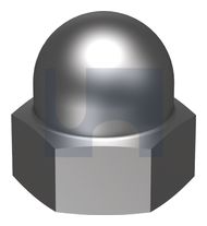 DOME HEX NUT CR HEC1587 CL5 HX DOME NUT:M16 thumbnail 3