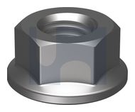 HEX FLANGE NUT [NO SERRATIONS] Z/P CL8 DIN6923 NS FLG NUT: M8 thumbnail 3