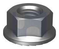 SERRATED HEX FLANGE NUT Z/P G8 SERR FLANGE NUT: 1/2UNC thumbnail 3