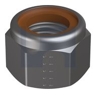 HUP NYLOC HEX NUT BROWN RING A2-70 ISO7040 HUP NYLBR:  M5 thumbnail 3