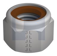 HUP NYLOC HEX NUT BROWN RING ZFS CL10 ISO7040 HUP NYLBR:M12 thumbnail 3