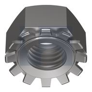 HEX K-LOCK NUT - TOOTH LOCK Z/P CL5 DIN934K LOCK NUT: M5 thumbnail 3