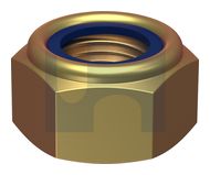 NYLOC HEX NUT ZYP CL8 DIN985 NYLOC:  M8-1.00 thumbnail 3