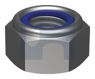 NYLOC HEX NUT GR2 MGAL NYLOC: 1/2 BSW thumbnail 3