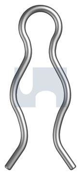 HAIR PIN RETAINER CLIP Z/P HAIR PIN RETAINER CLIP: #5 thumbnail 3