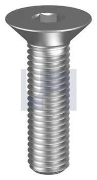 SOCKET SCREW COUNTERSUNK HEX 304 CSK FHSS: 1/4UNC X 1 thumbnail 3