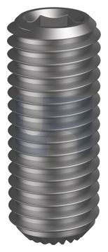SOCKET SET SCREW KNURL CUP PNT PLN SO SSSK: 4-40 UNC X   1/8 thumbnail 3