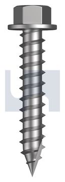 TYPE 17 5/16AF FLANGED HEX PIT 304 T17 PIT FLG HX:14-10 X 35 thumbnail 3