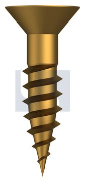 COUNTERSUNK WOOD SCREW BRASS WOOD CSK SL: #06 X 5/8 thumbnail 3