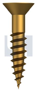 COUNTERSUNK WOOD SCREW BRASS WOOD CSK SL: #06 X 3/4 thumbnail 3