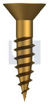 COUNTERSUNK WOOD SCREW BRASS WOOD CSK SL: #08 X 3/4 thumbnail 3