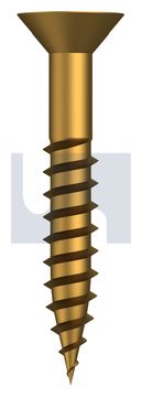 COUNTERSUNK WOOD SCREW BRASS WOOD CSK SL: #12 X 1-1/2 thumbnail 3