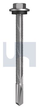s500 SDS HEX HEAD + WASHER CL4 S500 SEAL HX:12-24X 65 thumbnail 3