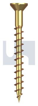 CHIPBOARD CSK RIBBED ZYP WOOD CSKR PH: 8-09X 45 thumbnail 3