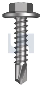 METAL SDS FLANGED HEX HEAD CL4 MET FLG HX:12-14X 25 thumbnail 3