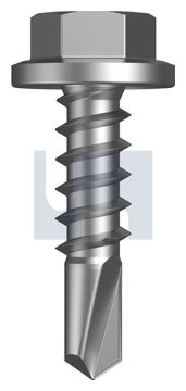 METAL SDS FLANGED HEX HEAD CL4 MET FLG HX:14-10X 25 thumbnail 3