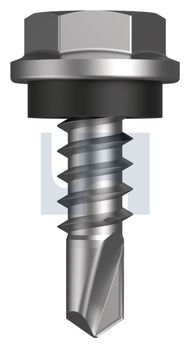 METAL SDS HEX HEAD + WASHER CL4 MET SEAL HX:10-16X 16 thumbnail 3