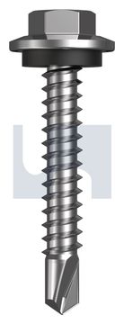 METAL SDS HEX HEAD + WASHER CL4 MET SEAL HX:12-14X 35 thumbnail 3