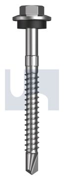 METAL SDS HEX HEAD + WASHER CL4 MET SEAL HX S:12-14X 55 thumbnail 3