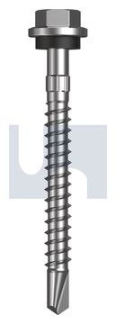 METAL SDS HEX HEAD + WASHER CL4 MET SEAL HX S:14-10X 65 thumbnail 3