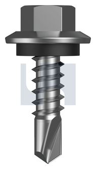 BDX METAL SDS HEX HEAD+WASHER X9 MET SEAL HX:12-14X 20 thumbnail 3