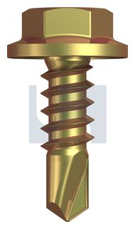 METAL SDS FLANGED HEX HEAD ZYP MET FLG HX: 8-18X 12 thumbnail 3