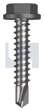 METAL SDS FLANGED HEX HEAD CL4 BA MET FLG HX:10-16X 25 thumbnail 3