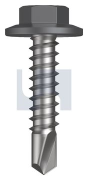 METAL SDS FLANGED HEX HEAD CL4 BA MET FLG HX:12-14X 25 thumbnail 3