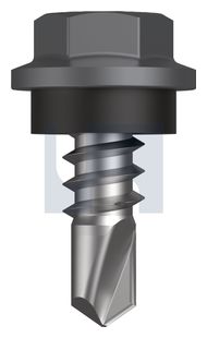 METAL SDS HEX HEAD + WASHER CL4 BA MET SEAL HX: 8-18X 12 thumbnail 3
