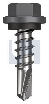 METAL SDS HEX HEAD + WASHER CL4 BA MET SEAL HX:14-10X 25 thumbnail 3