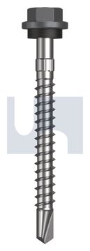 METAL SDS HEX HEAD + WASHER CL4 BA MET SEAL HX S:14-10X 65 thumbnail 3