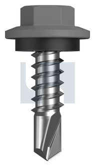 METAL SDS HEX HEAD + WASHER CL4 BG MET SEAL HX:12-14X 20 thumbnail 3