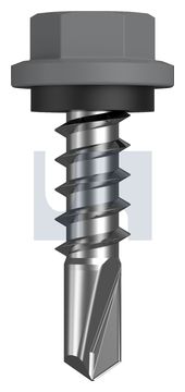 METAL SDS HEX HEAD + WASHER CL4 BG MET SEAL HX:14-10X 25 thumbnail 3