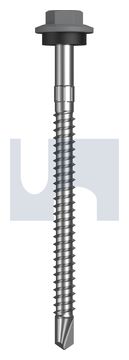 METAL SDS HEX HEAD + WASHER CL4 BG MET SEAL HX S:12-14X 75 thumbnail 3