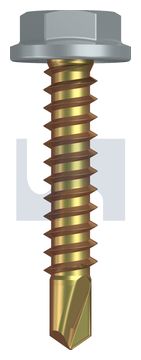 METAL SDS FLANGED HEX HEAD ZYP BG MET FLG HX:10-16X 25 thumbnail 3