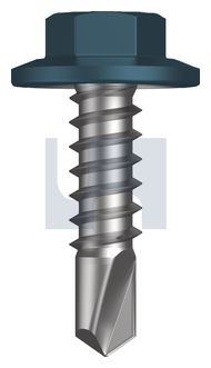 METAL SDS FLANGED HEX HEAD CL4 BR MET FLG HX:12-14X 20 thumbnail 3