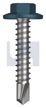 METAL SDS FLANGED HEX HEAD CL4 BR MET FLG HX:12-14X 30 thumbnail 3