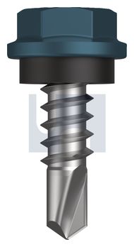 METAL SDS HEX HEAD + WASHER CL4 BR MET SEAL HX:10-16X 16 thumbnail 3