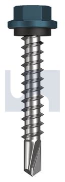 METAL SDS HEX HEAD + WASHER CL4 BR MET SEAL HX:14-10X 42 thumbnail 3