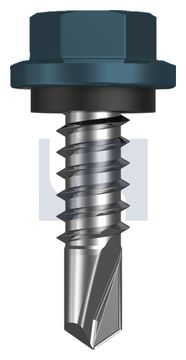 METAL SDS HEX HEAD + WASHER CL4 BR MET SEAL HX:14-14X 22 thumbnail 3